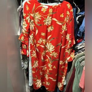 Floral Ruffle Sleeve Dress